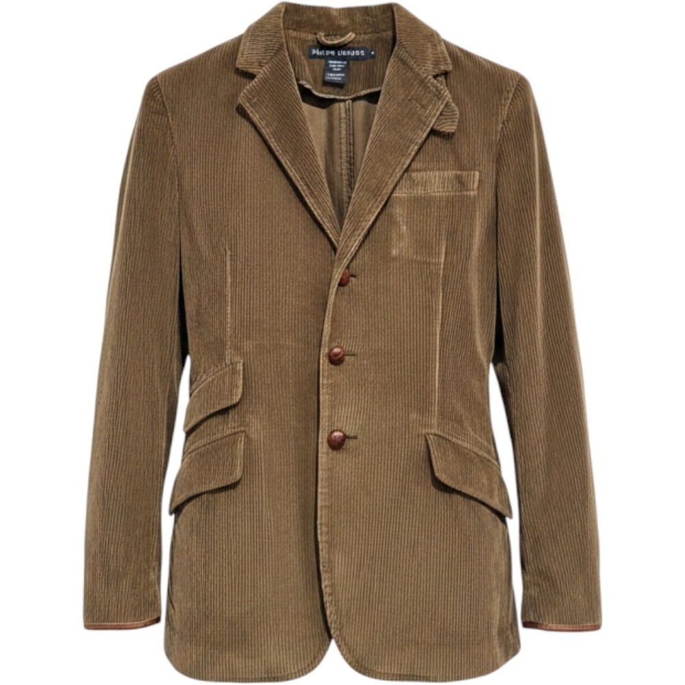 Ralph Lauren Vintage Corduroy Blazer Elbow Patches Size 8 Old Money Quiet Luxury